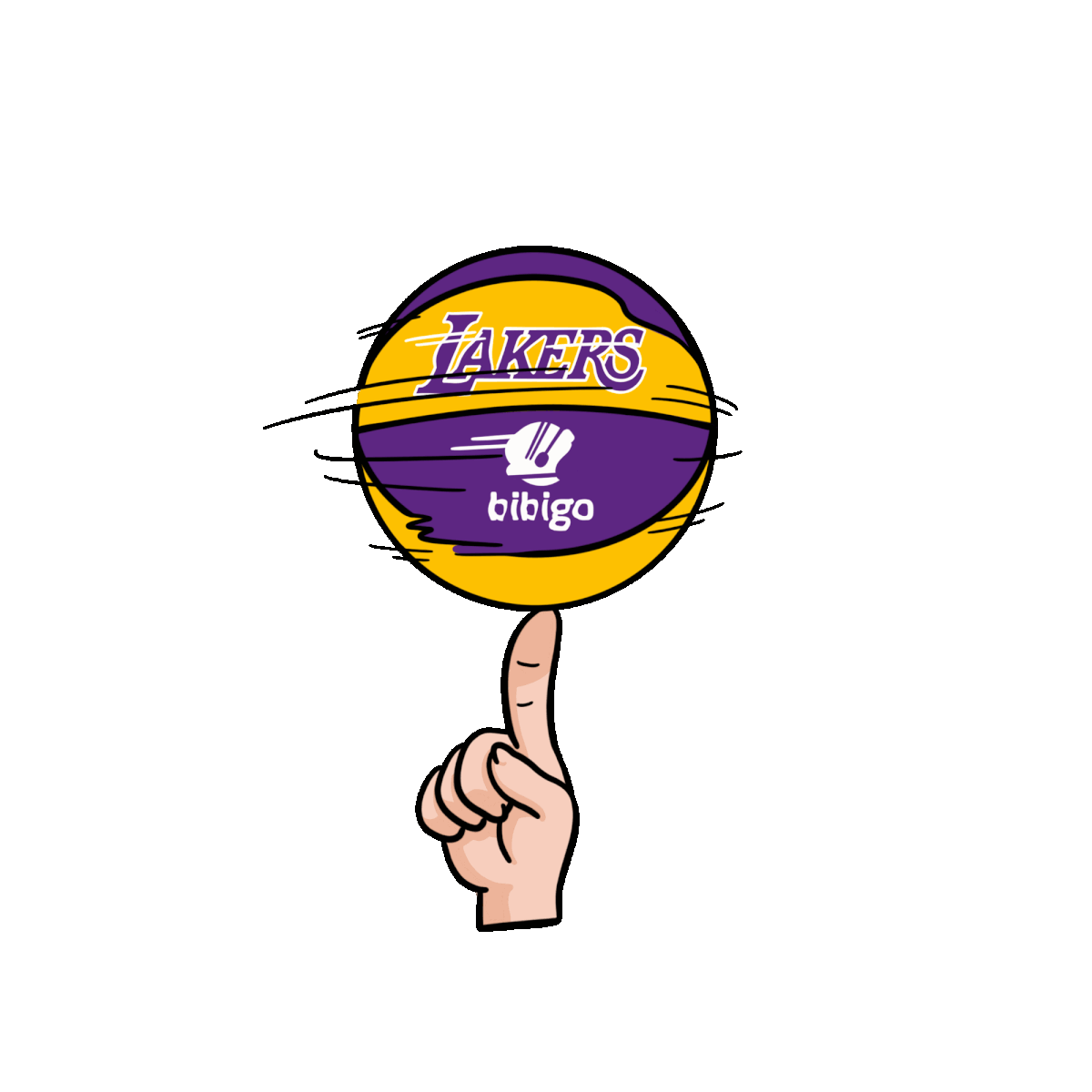 bibigo gif gif animation gif emoticon instagram gif Lakers