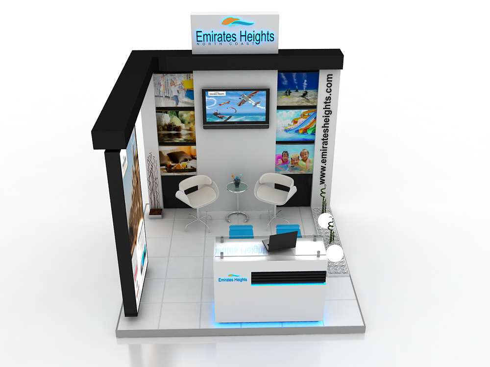 show room Stand Kiosk Interior Exhibition  booth Event