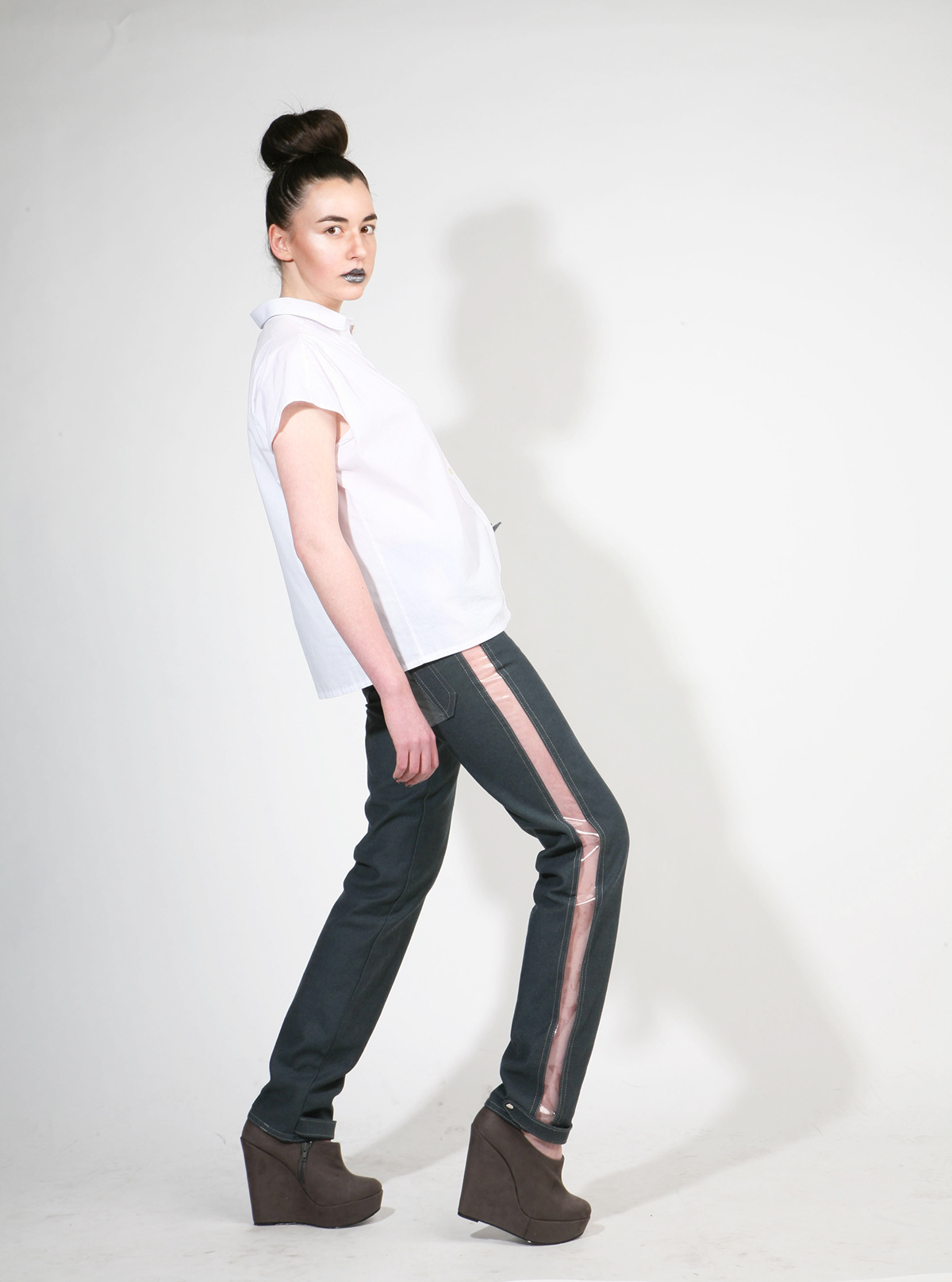 jeans Plastic Fashion  casualwear Denim Design  Andrew Bell NCAD Fashion   design