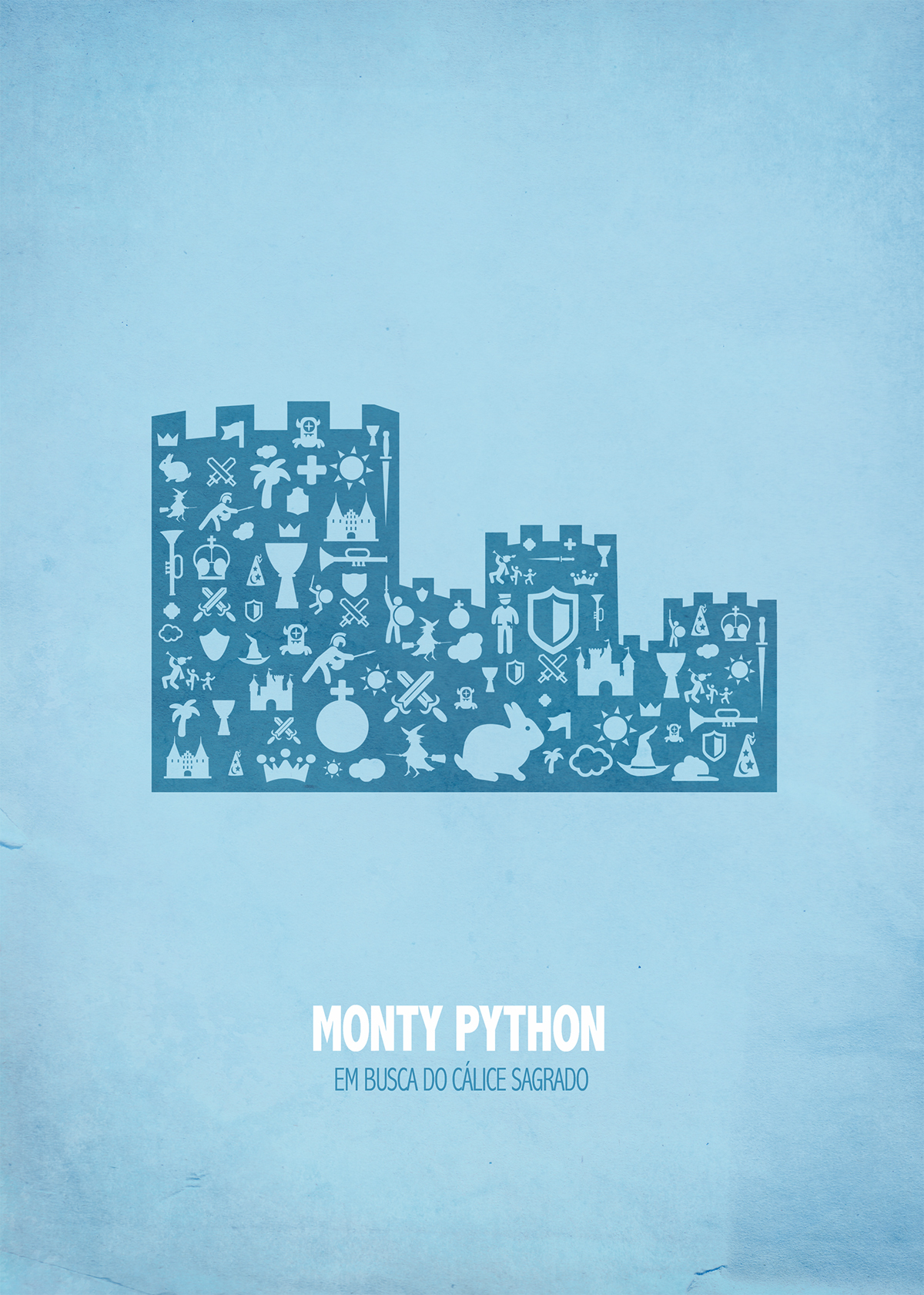 designe grafico cartaz Filme monty python poster Minimalism