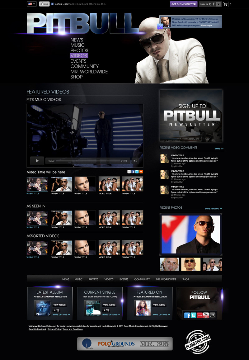 Creative Director Entertainment Pitbull