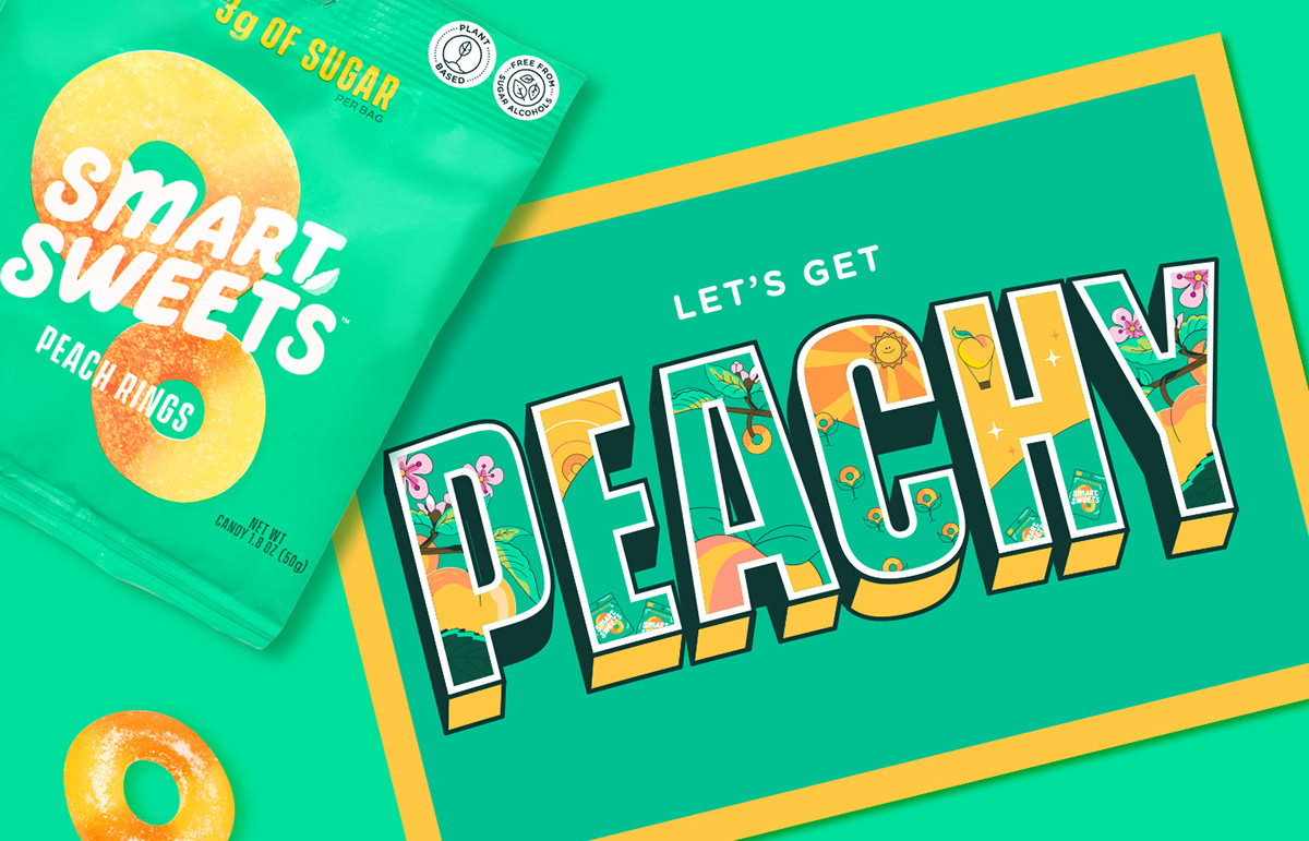 campaign Candy collage design Email instagram peach social sour summer