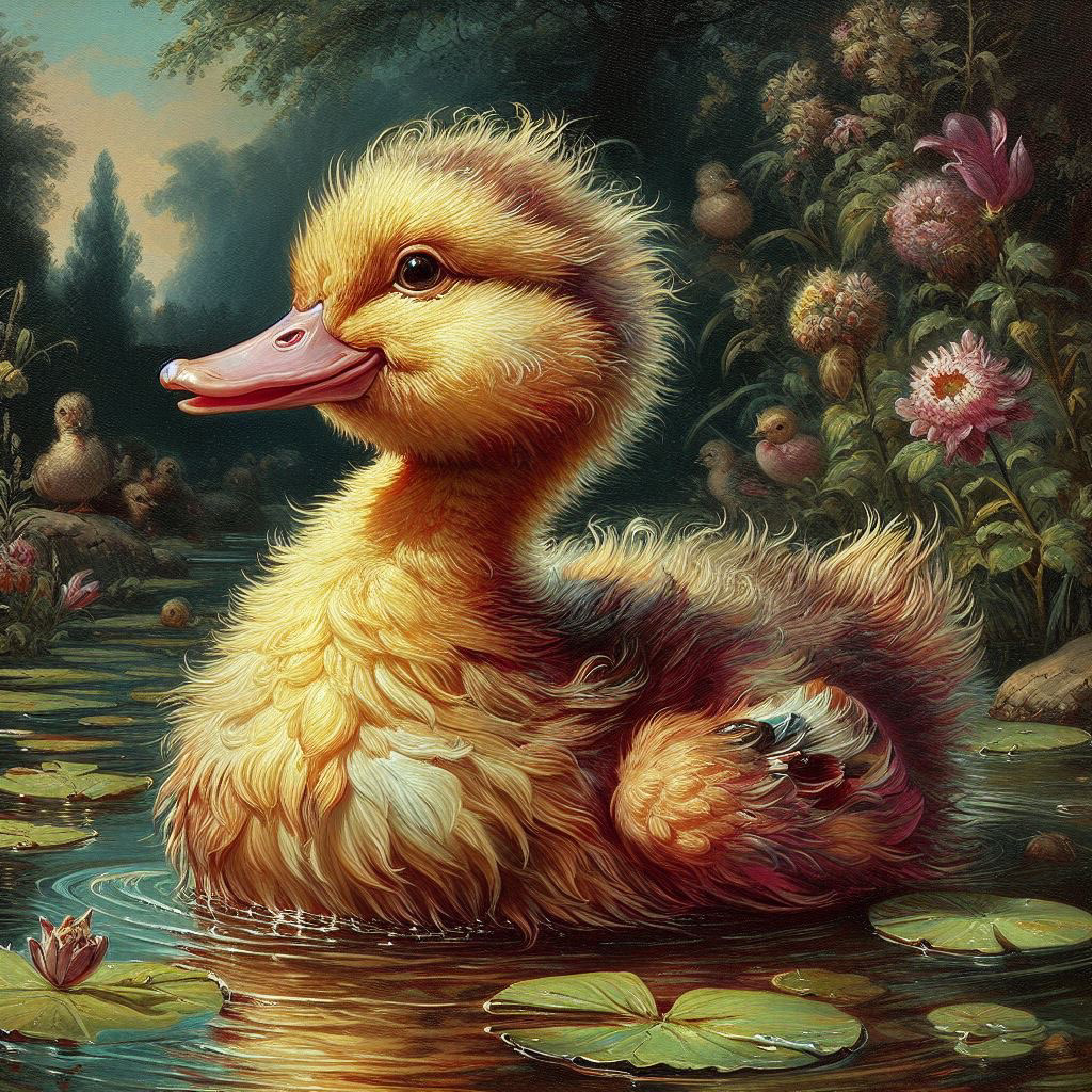 Ugly duckling Story Book ILLUSTRATION 