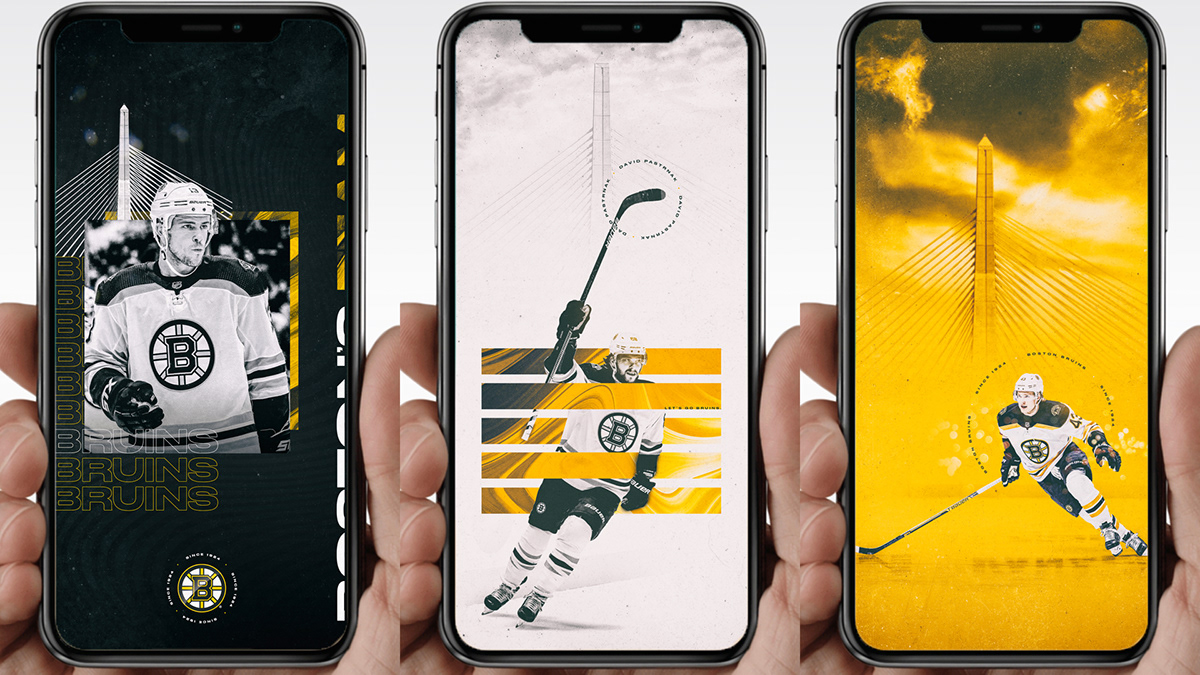 boston Boston Bruins design Digital Art  iphone social media twitter wallpaper