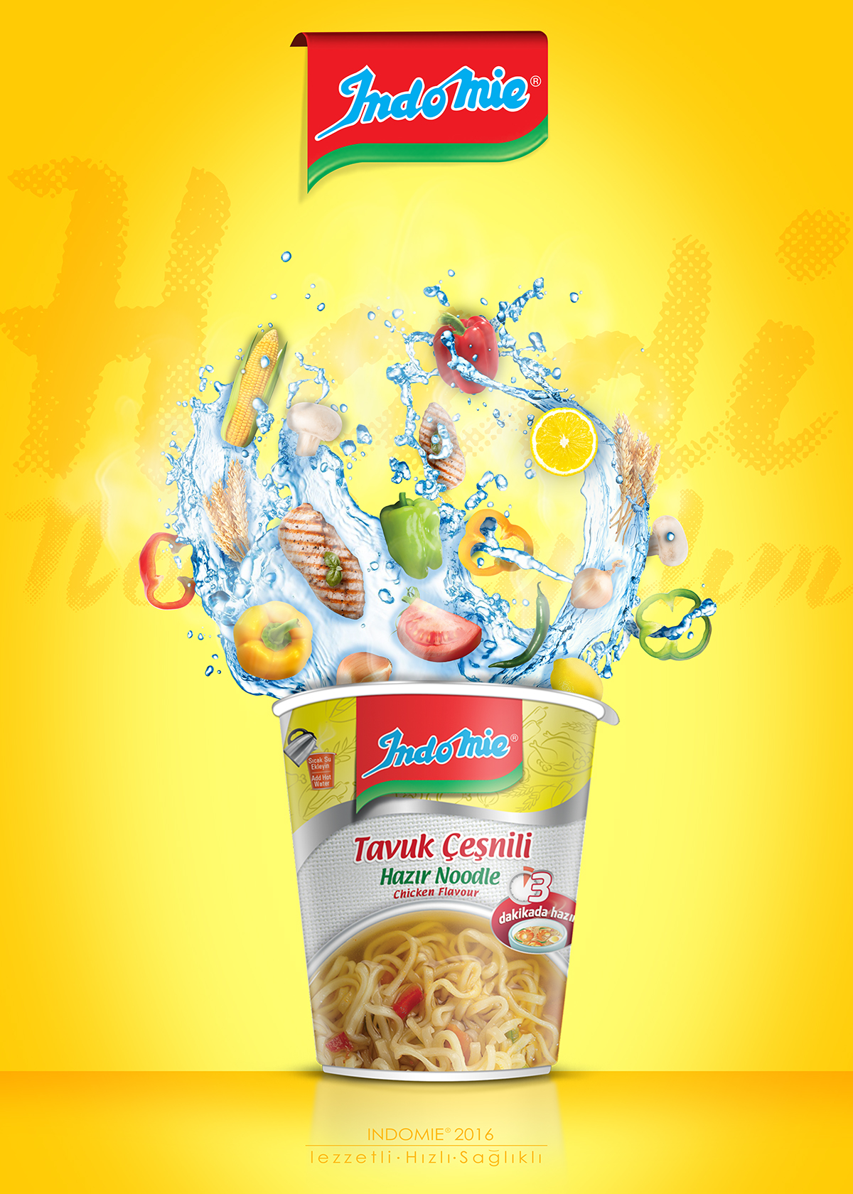 #graphic #Design #Noodles #food    #indomie @Advertising