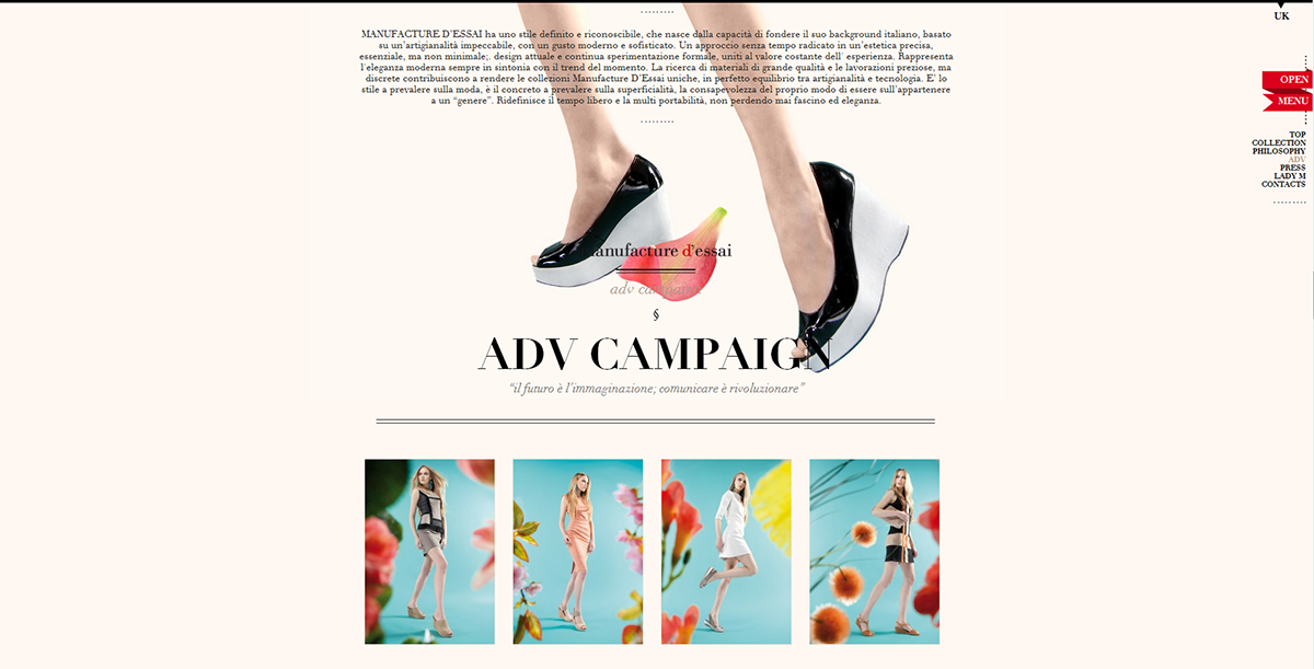 shoes Fashion  brochure Advertisign Web