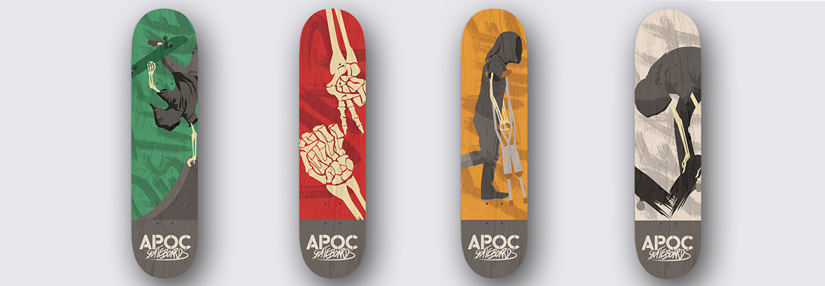 skateboard design ILLUSTRATION  graphic design  branding  mockups Independent Study