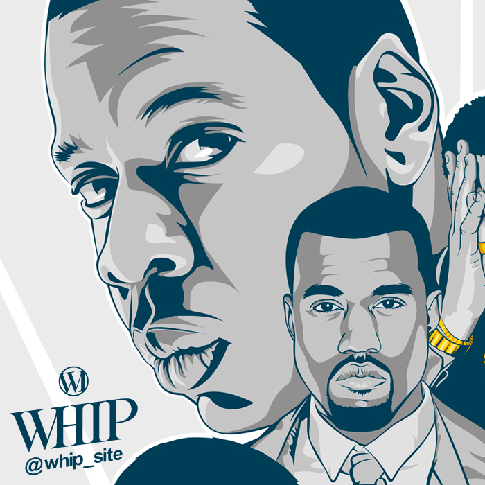Jay Z Kanye West Rick Ross eminem nicki minaj Drake kendrick lamar tyler the creator Street hip hop rap banger hit vector poster