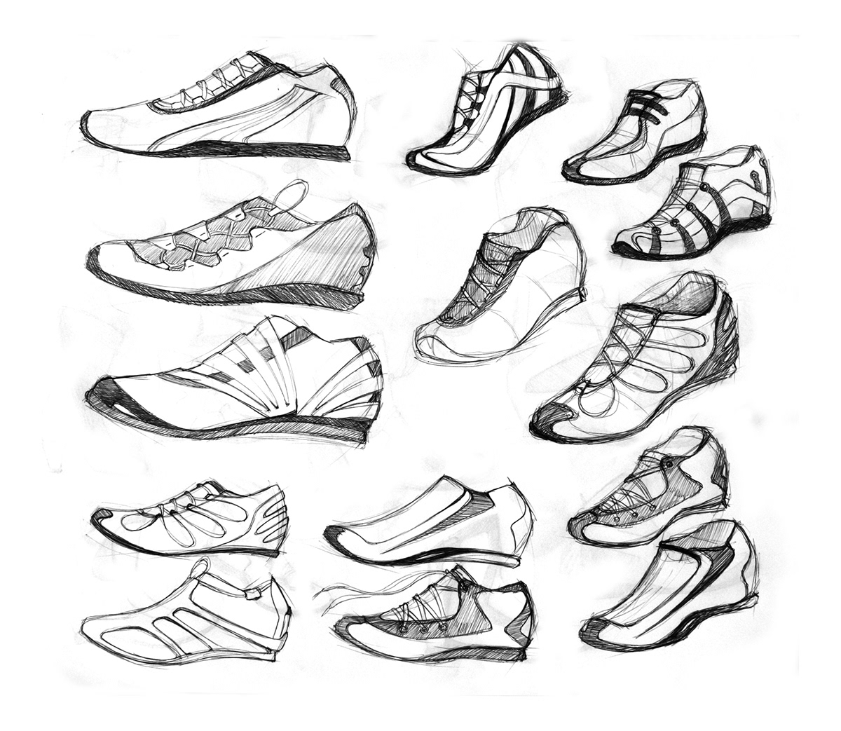 footwear shoe design shoe sketches  sketches  renderings Illustrator photoshop