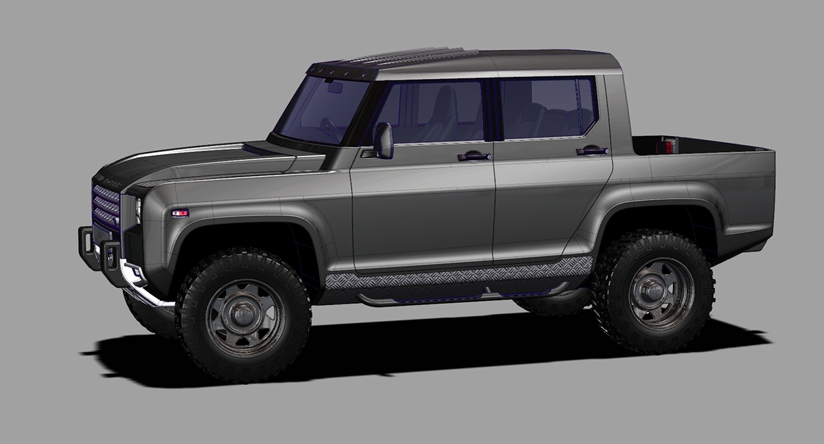 land rover defender 3D Modelling concept car Land Rover range rover suv cross over alias modelling Class A