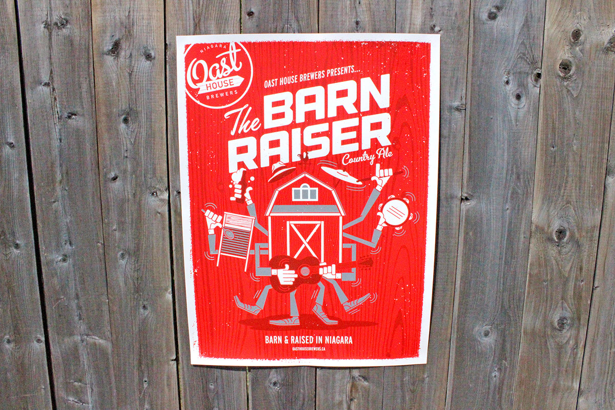 Adobe Portfolio beer Oast House oast house brewers craft beer Ontario carft beer barn raiser kid icarus Insite design