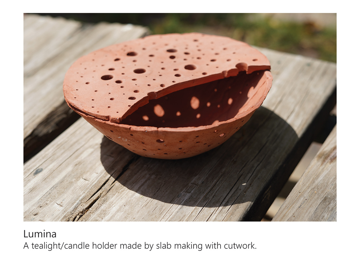 ceramic ceramic and glass design ceramist clay earthenware Handbuilding handmade NID Pottery teracotta