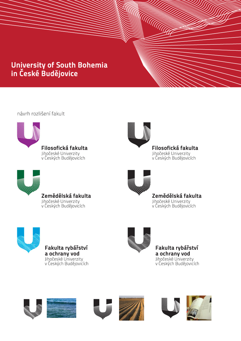 University visual style Logotype SOUTH BOHEMIA