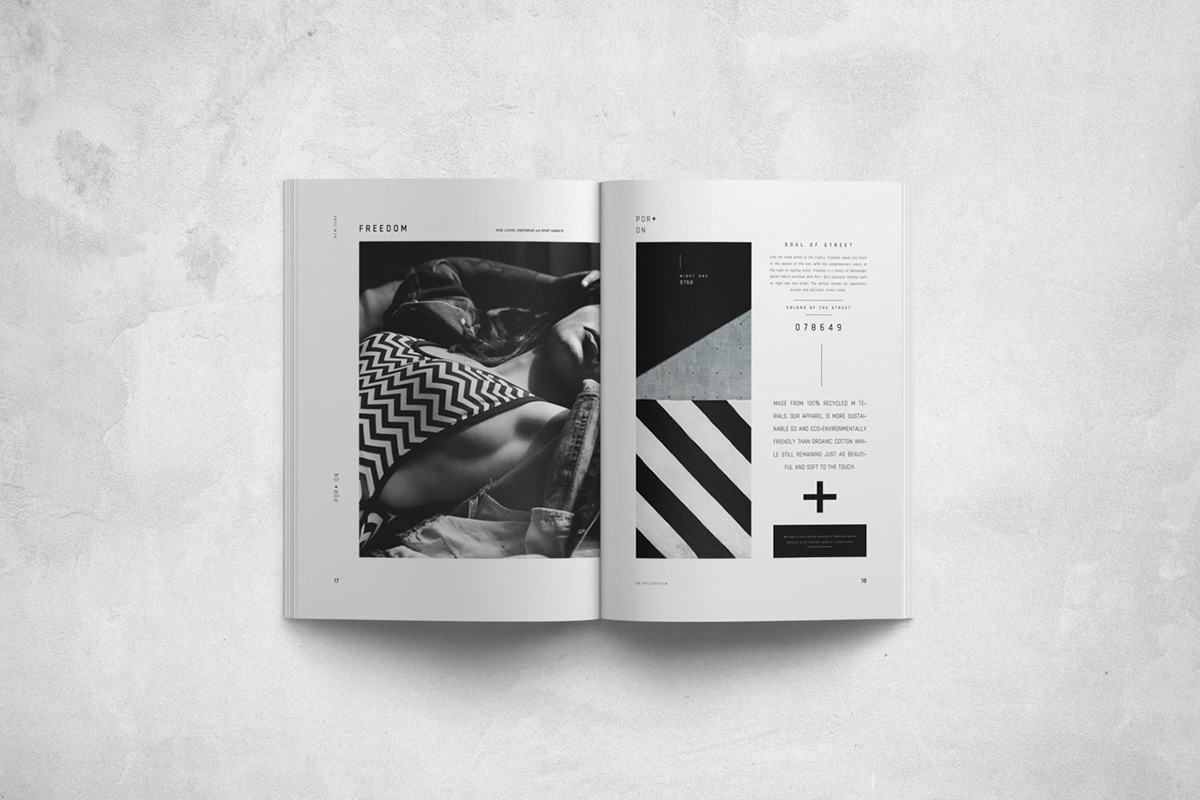Fashion  Lookbook portfolio magazine editorial showcase brochure creative affinity template indesign lookbook