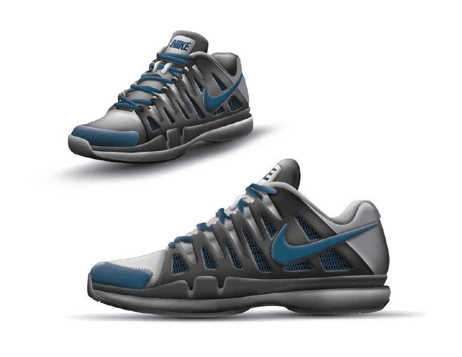 Nike footwear shoe tennis rendering apparel concept kicks concept