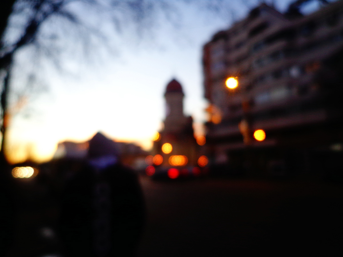 sunset fast-forward blur