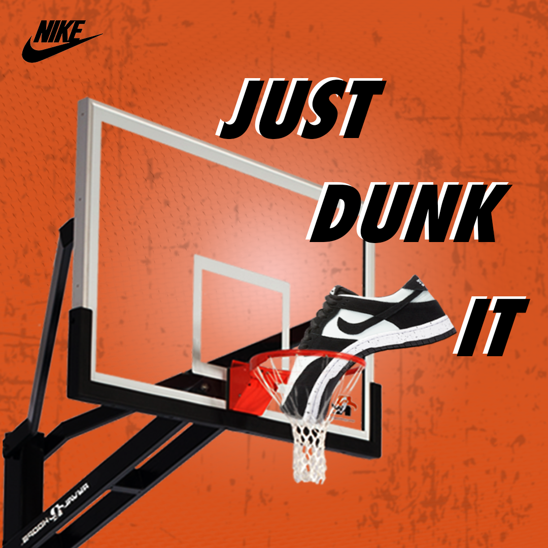 Nike Nike Shoes DUNK basketball graphic design  poster Advertising  ads Socialmedia justdoit