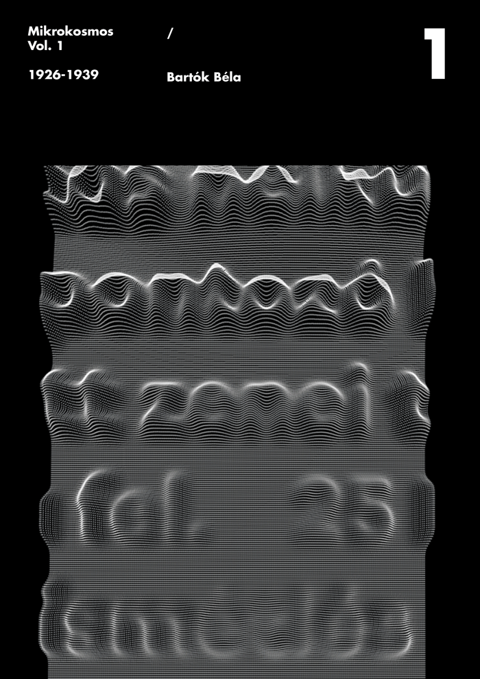 editorial bartok Mikrokosmos 3D print object blackandwhite audiovisualization mome design
