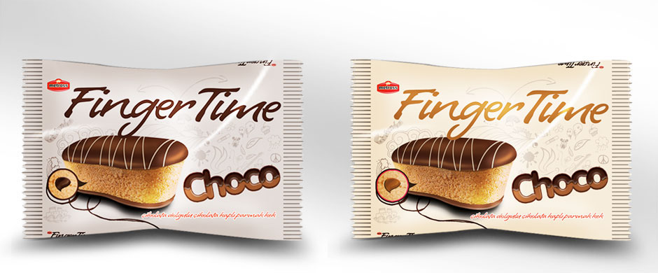 finger  choco  time  cake  package pie