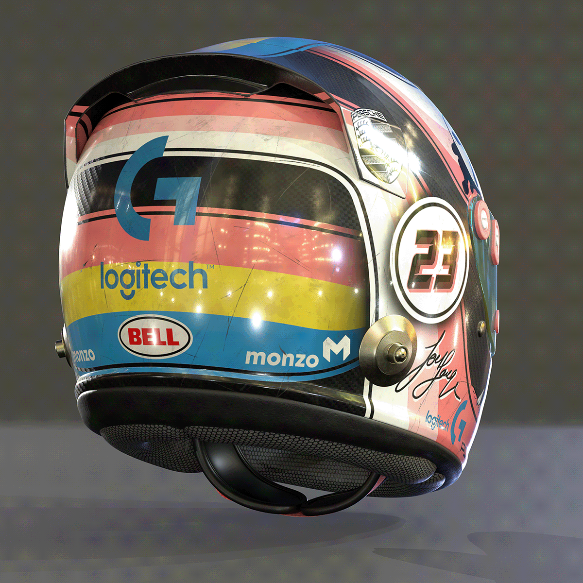 3D arnold car CGI Helmet houdini Livery Motor race sport
