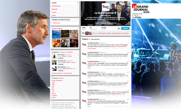 Canal+ twitter Webdesign