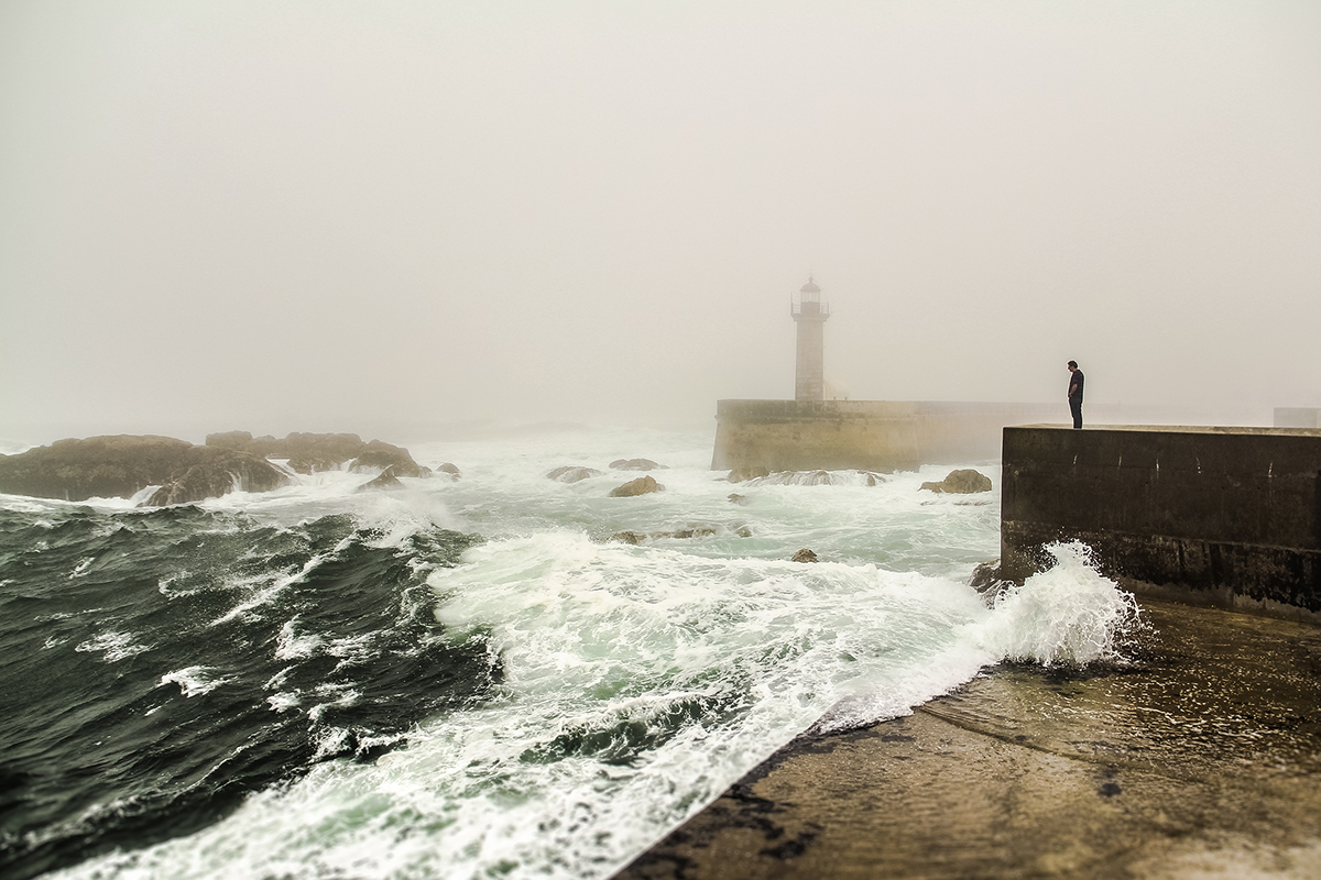 fog  lighthouse  fishing seagull porto Portugal alvaromartino nevoeiro