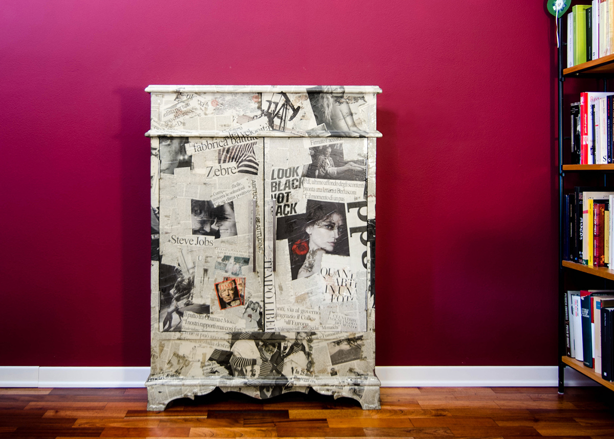 RESTYLING Interior forniture newspaper console