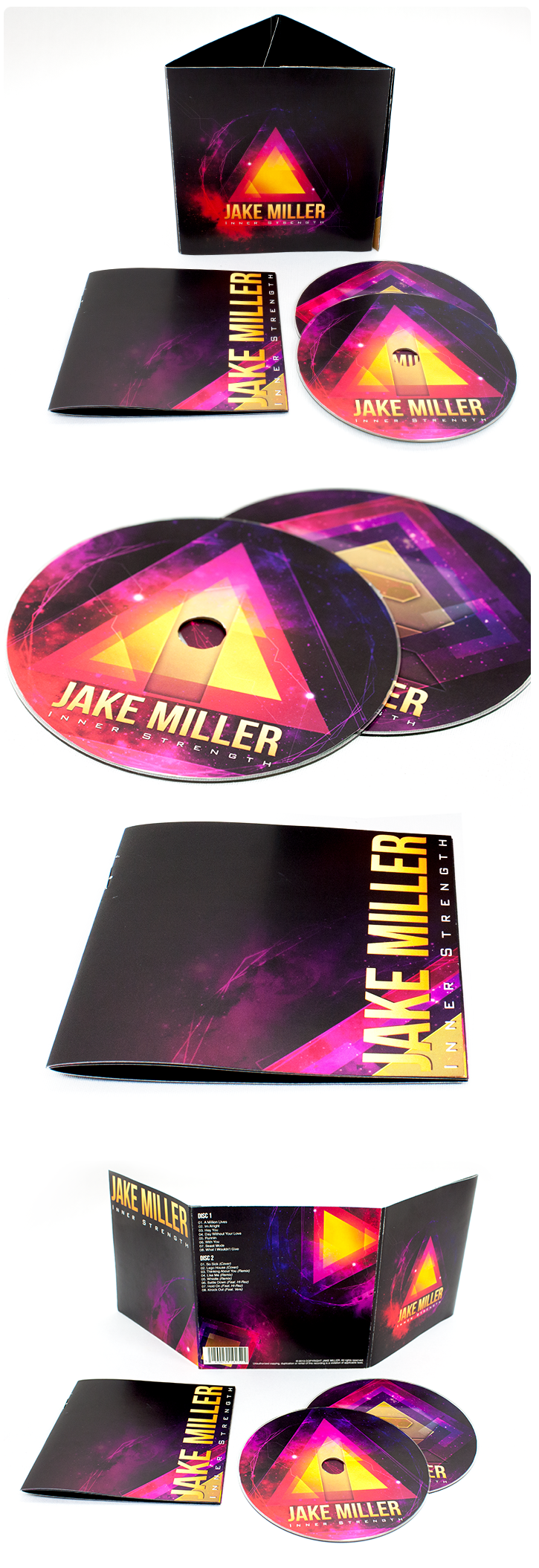 Jake Miller miller inner strength cd cover triagle Space  trippy