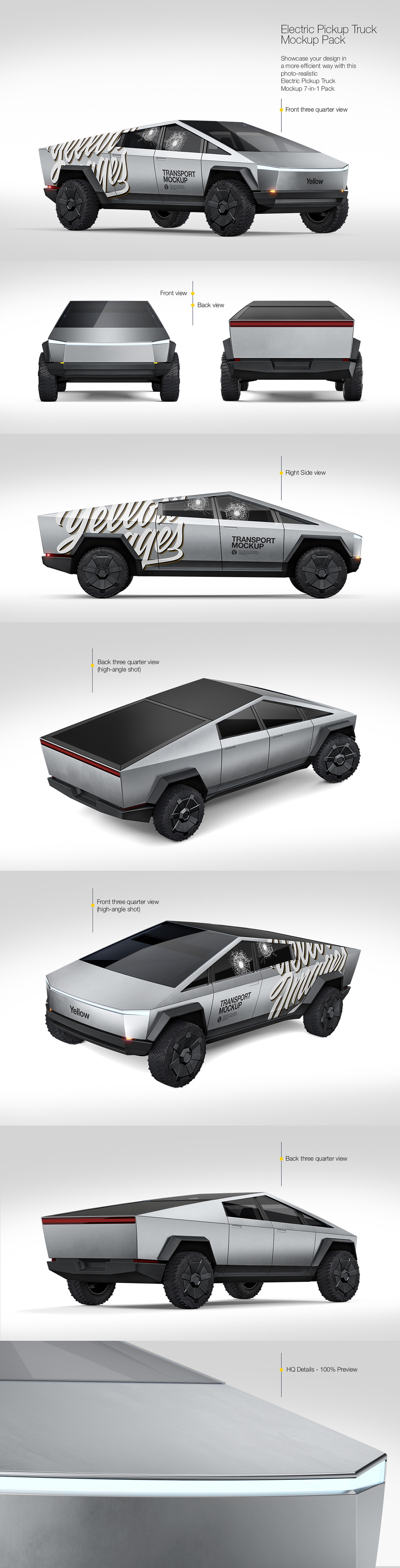 All-Electric battery-powered car car mockup cybertruck electric engine elon Elon Musk tesla Mockup