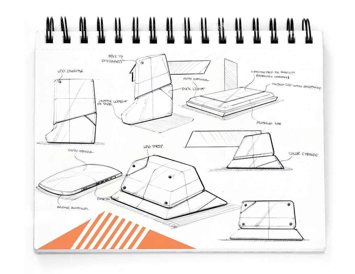 Freescale sketching ink paper sketches sketchbook Compilation doodles Quintin Williams set-tops appliances Electronics concepts conceptual