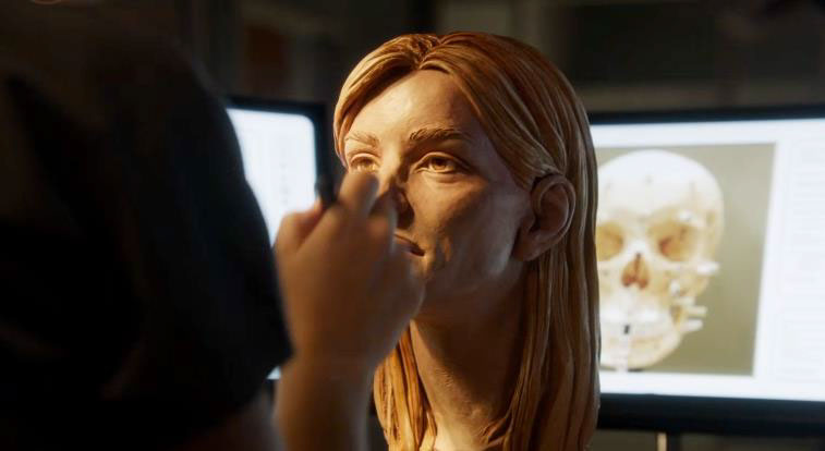 Forensic Art television props  Facial Reconstruction faces portrait sculpture sculpting 