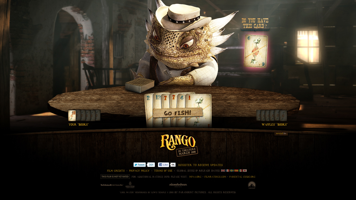 Rango Paramount Pictures Paramount movie websites Games