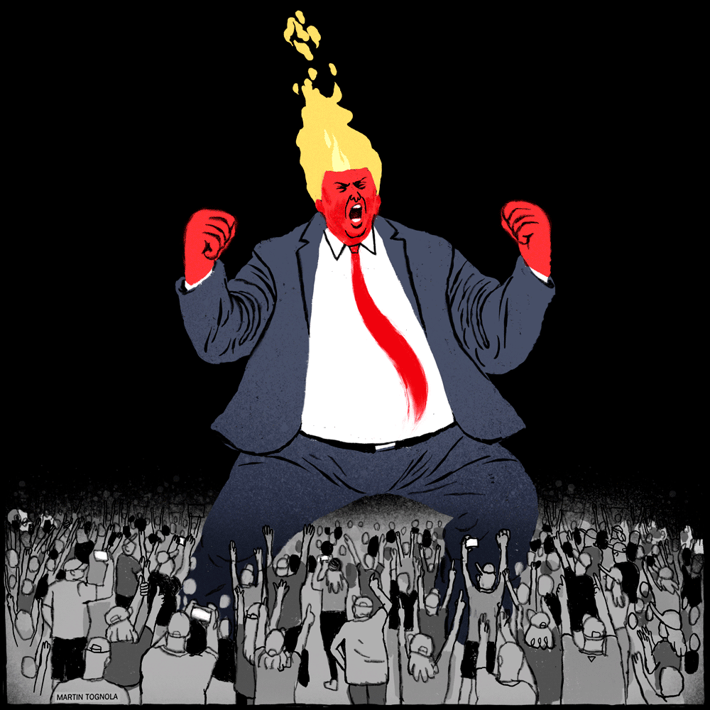 Donald Trump gif animation  motion fire political usa america president