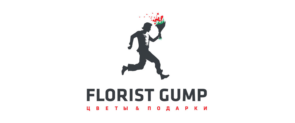 FlorisGump design graphic Flowers logo brand identity ILLUSTRATION  Logotype