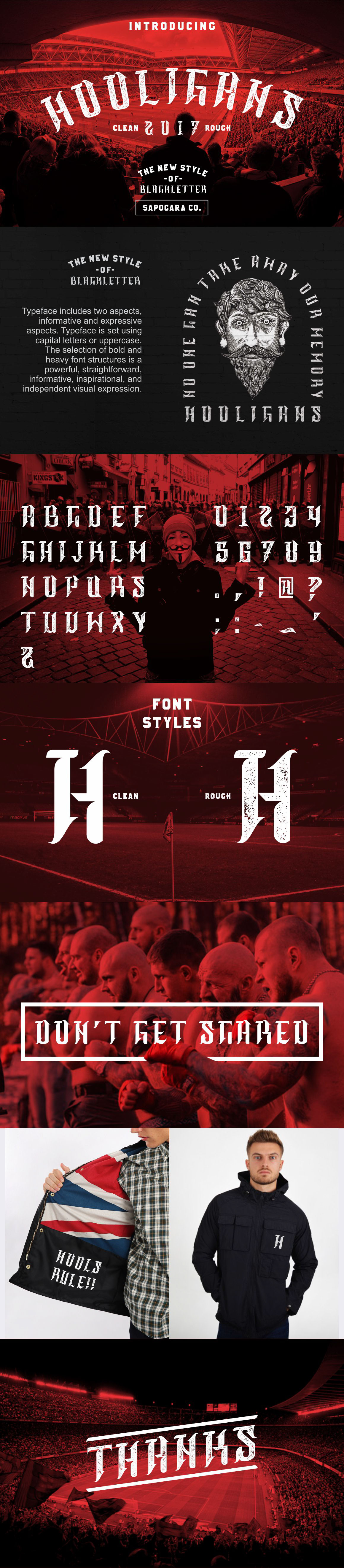 hooligans Blackletter Typeface font football ultras Logotype england OLDENGLAND letter