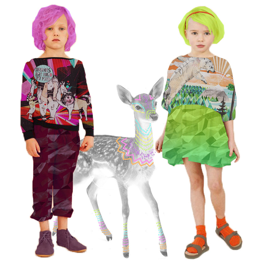 Kids Collection Concept Daydreaming Kid colorful