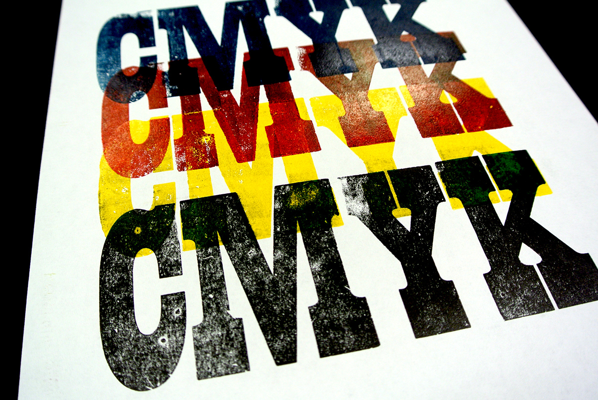 letterpress CMYK