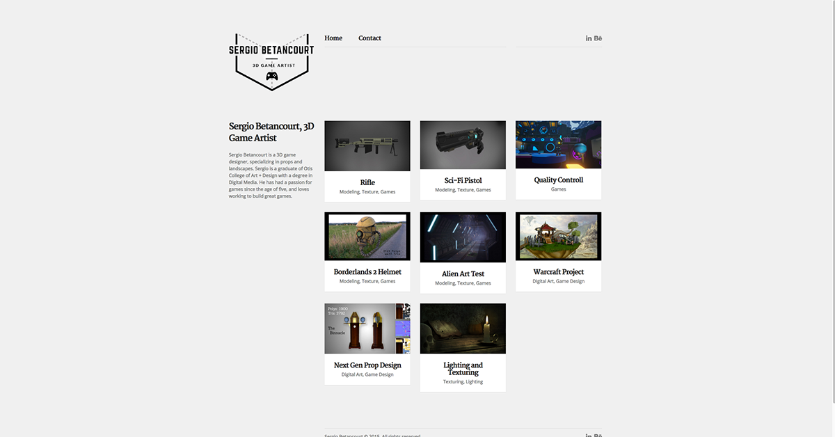Web design portfolio site creative game ux