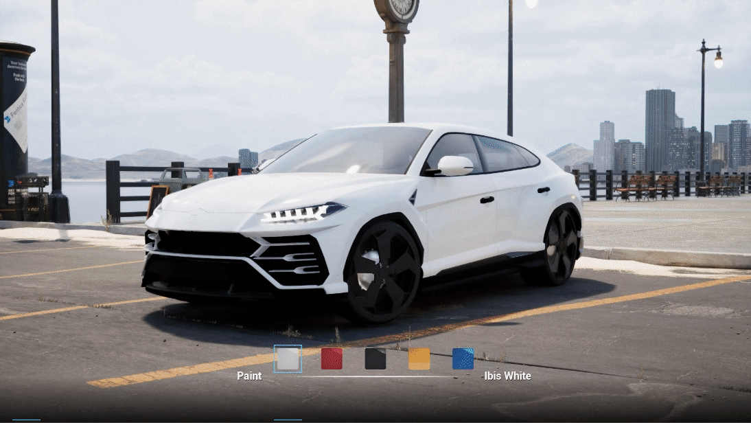 Lamborghini URUS Unreal Engine 3D Render visualization configurator interactive interaction