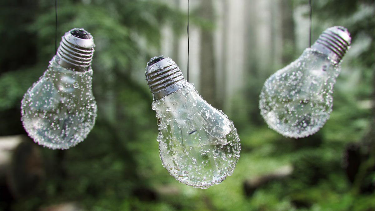 rain bulbs forest drops 3ds max corona renderer