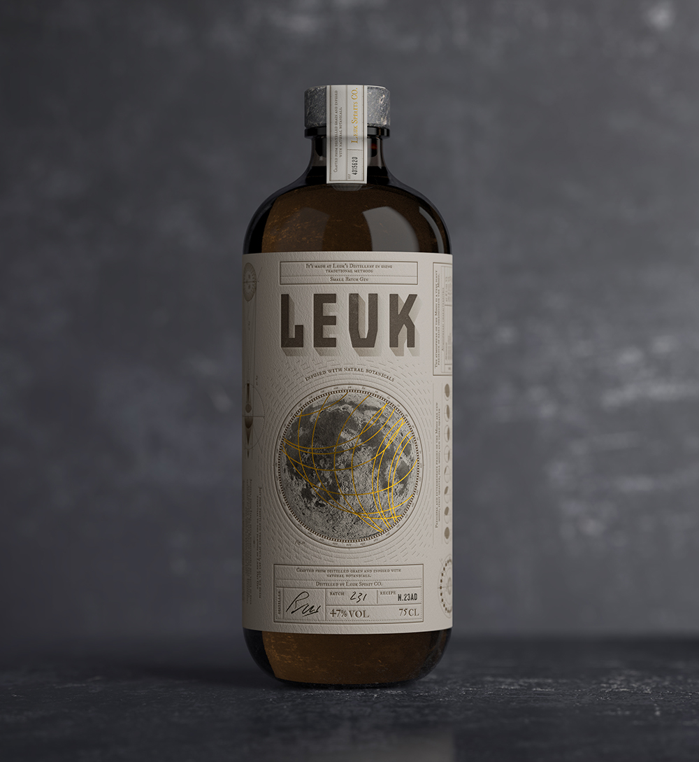 gin Packaging design ILLUSTRATION  3D Spirits branding 