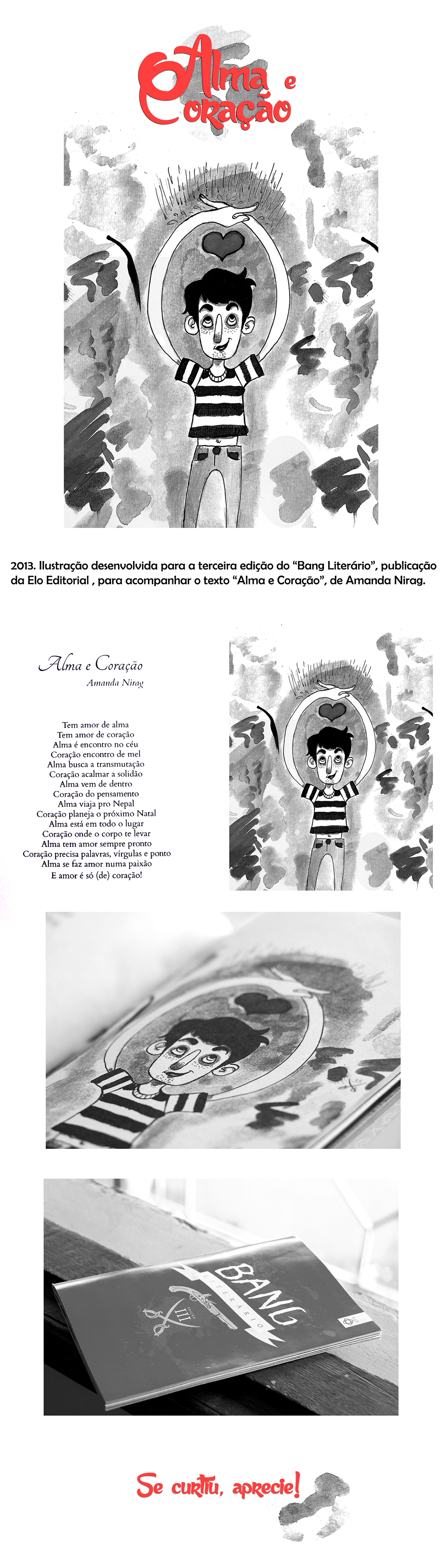 aquarela publicação book heart soul alma coração ilustração infantil ilustração de livro book illustration children illustration black and white preto e branco b&w watercolor