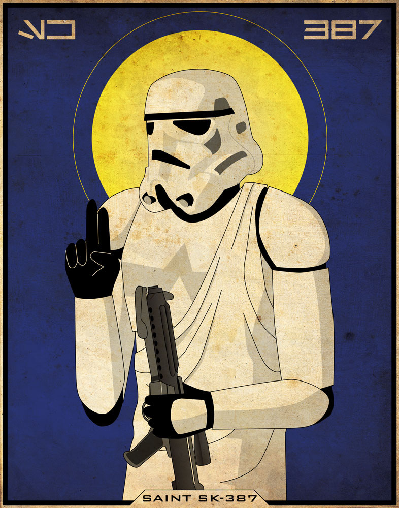 star wars Empire religious saint Icon stormtrooper