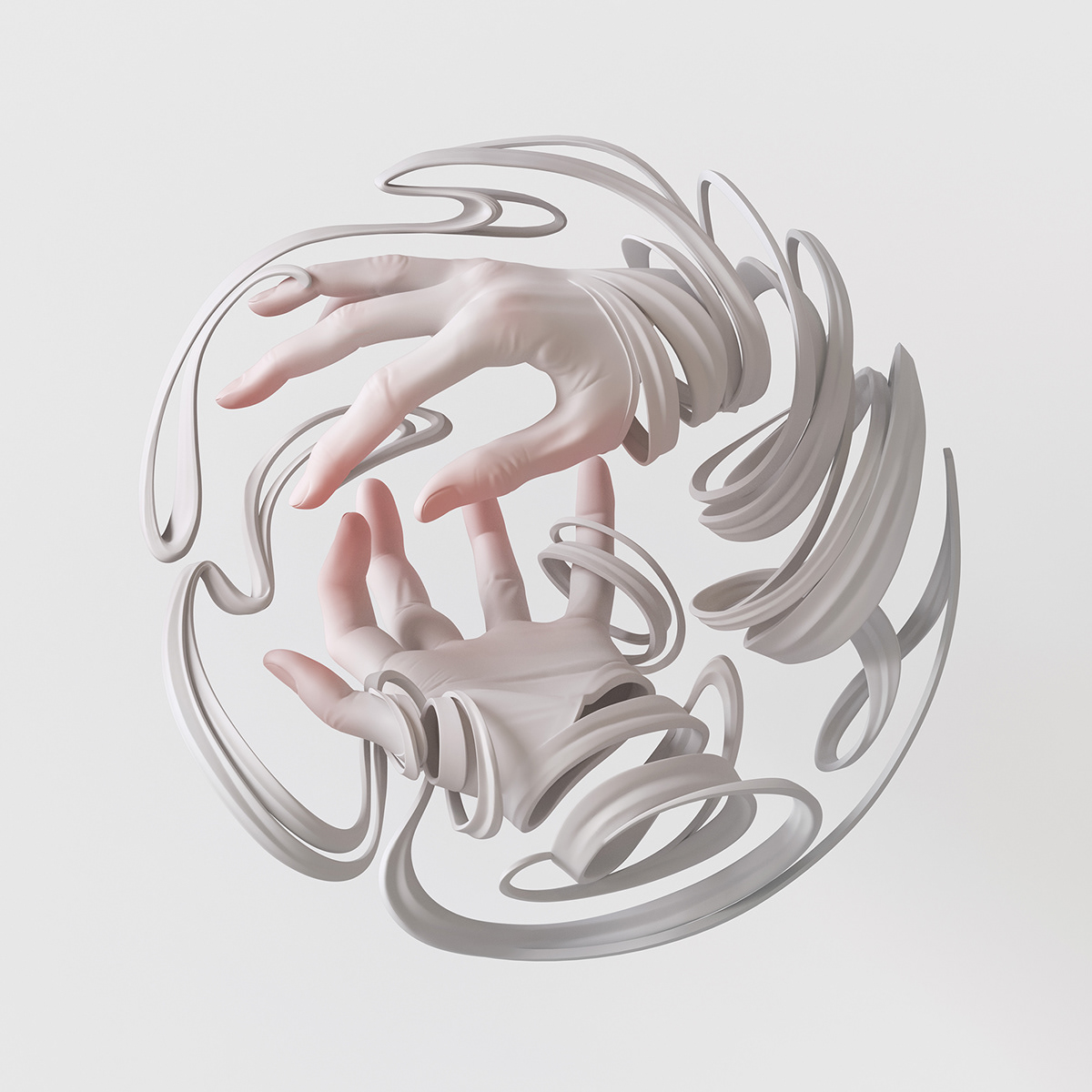 3D Digital Art  hands Render Sculpt scuplture Zbrush