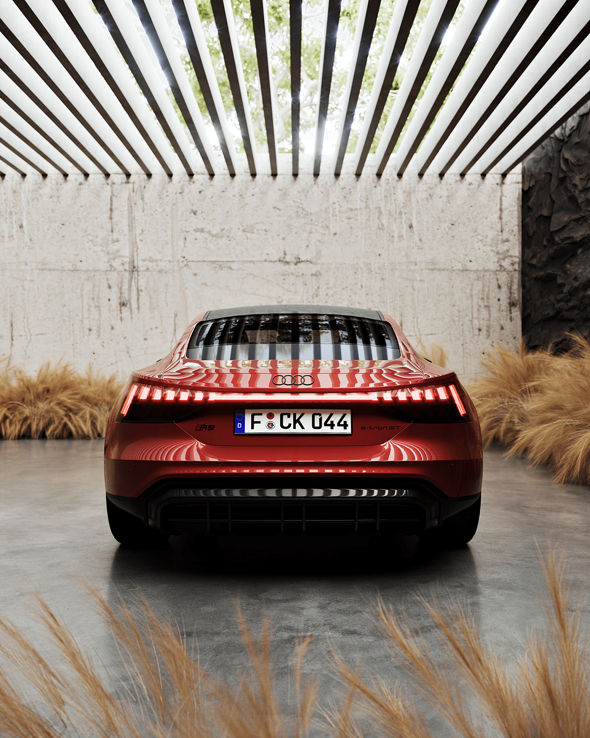 Audi automobile automotive   car CGI corona e-tron Interior kosovo Vizualization