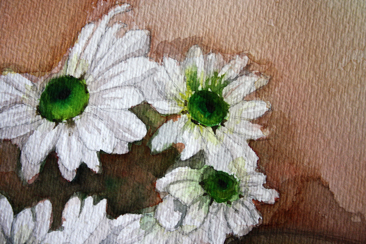 flors  dona aquarela watercolor