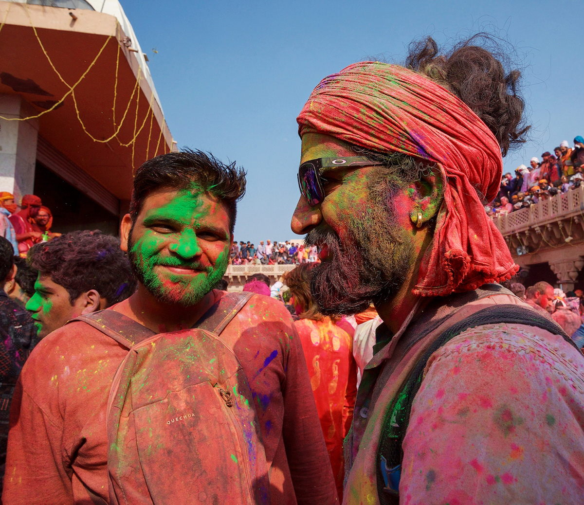 Adobe Portfolio colour festival holi India Travel krishna mathura Nandgaon temple