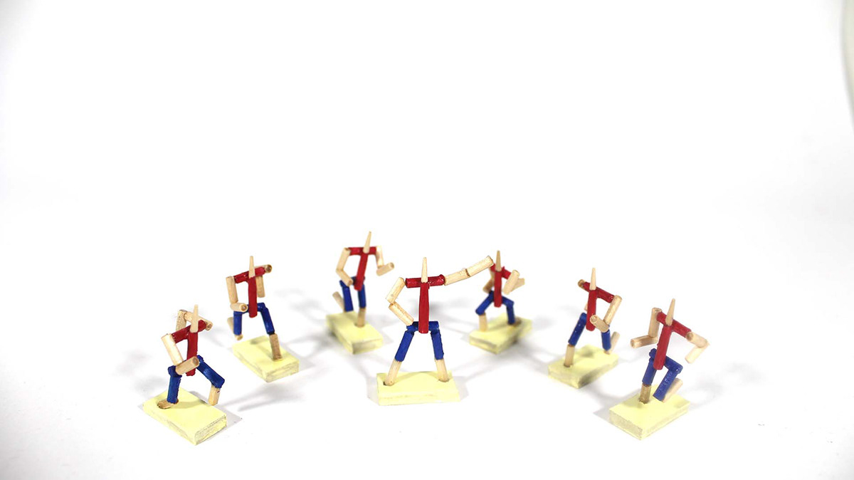 Collaboration Promotion animation  stopmotion Miniature handmade Set Designing sports athletics music