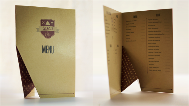 Tasca restaurant tapa snack logo menu business card flyer