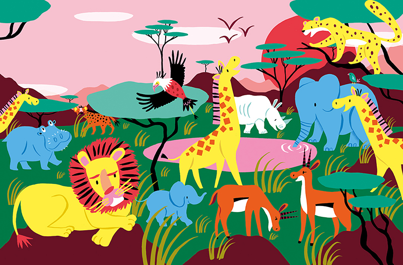 kids children's book Picture book book children kids art children's illustration animal animals jungle